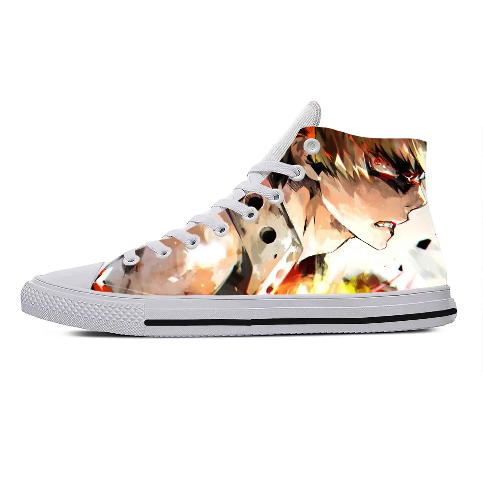 

Hot Anime Manga My Hero Academia Bakugou Katsuki Casual Cloth Shoes High Top Comfortable Breathable 3D Print Men Women Sneakers