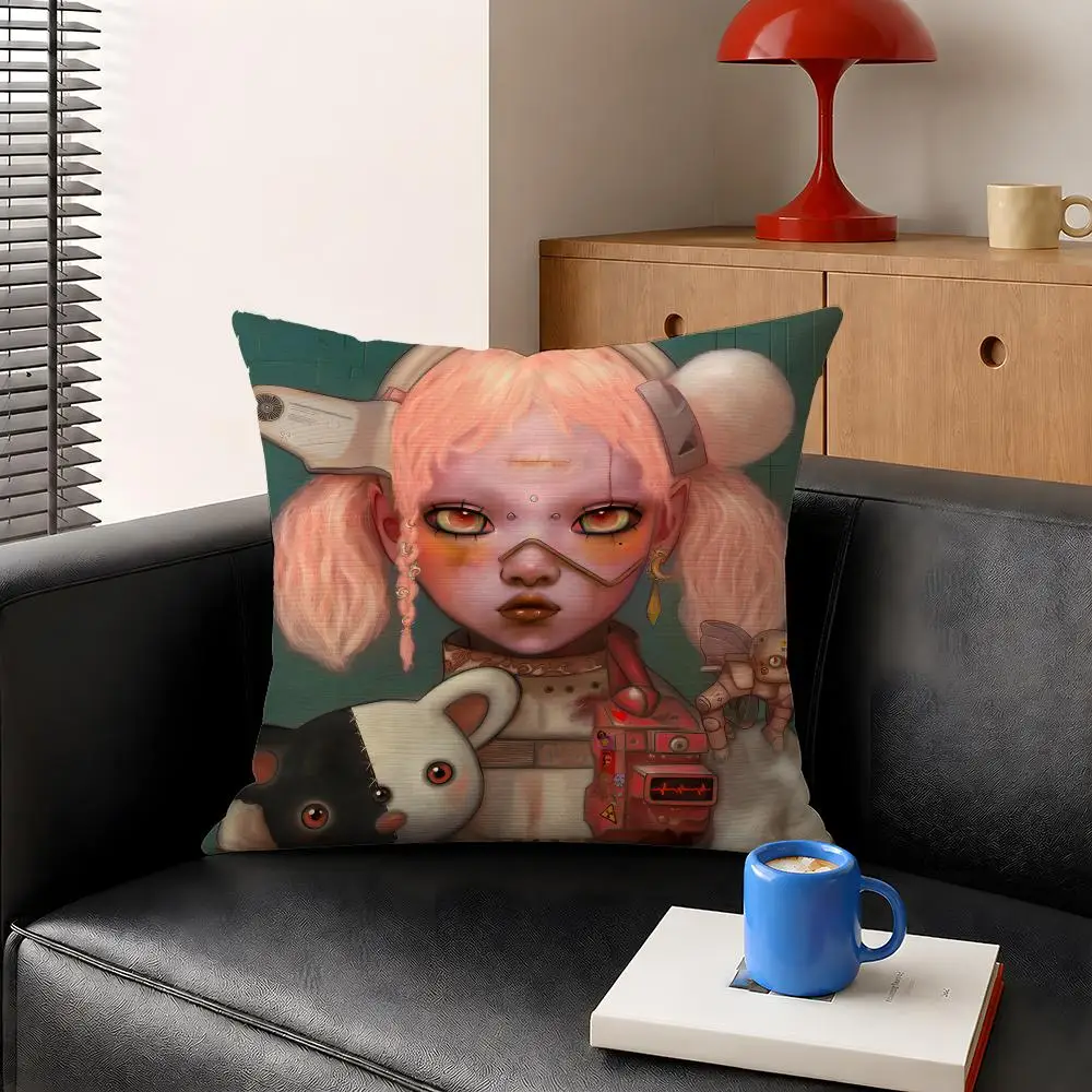 Band Bring Me The Horizon BMTH Cushion Cover Decorative Pillowcase Soft Short Plush Cozy Durable Sofa Home Decor Items Gift