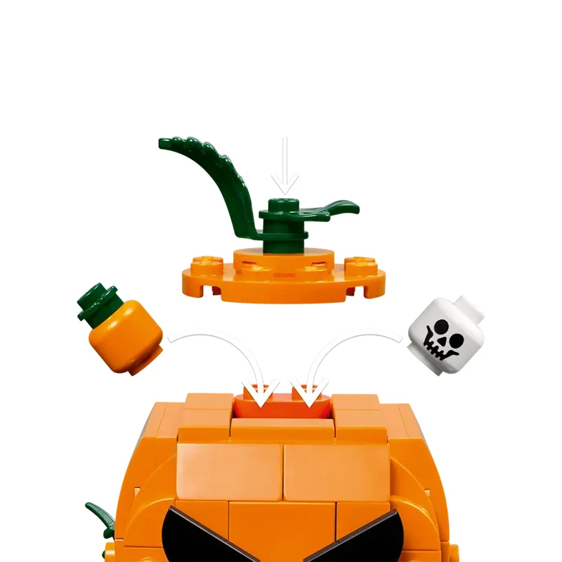 ليغو مهرجان طبعة محدودة 40822 اليقطين فانوس شاحنة بيك اب الفتيان والفتيات لغز الجمعية اللبنات لعبة هدية