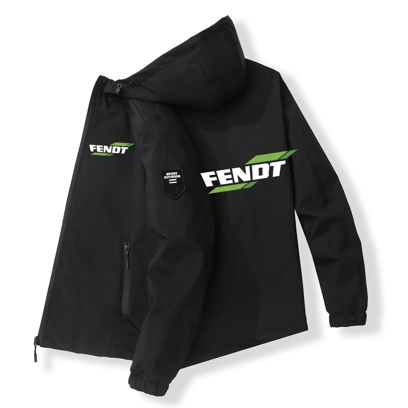 FENDT-chaqueta con capucha a prueba de viento para hombre, chaqueta con cremallera para deportes al aire libre, chaqueta de alta calidad, nueva