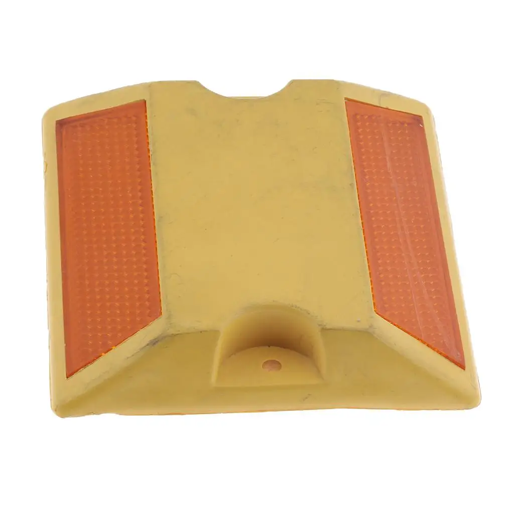 Road Reflectors Street Pavement & Asphalt Stud Markers for Bumps Sidewalks Pedestrian Crossings Freeway & Driveways