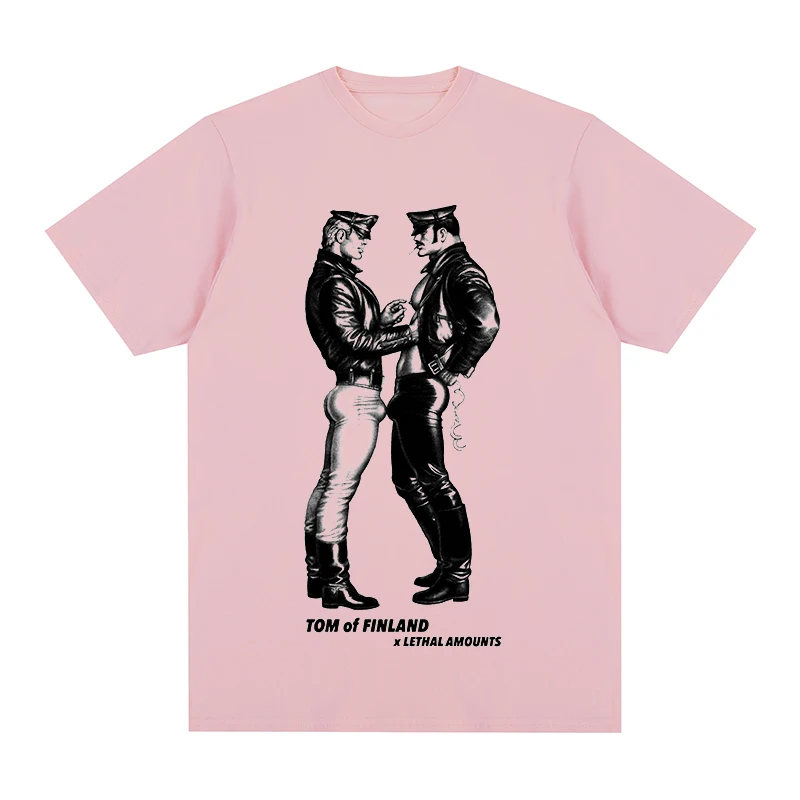 TOM OF FINLAND LGBT GAY Rainbow Vintage T-shirt Cotton Men T Shirt New TEE TSHIRT Womens Tops