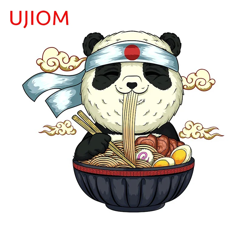 UJIOM Panda Noodles Wall Stickers Customizable Home Decoration Living Room Decor Waterproof Vinyl Wallpaper Wall Decal