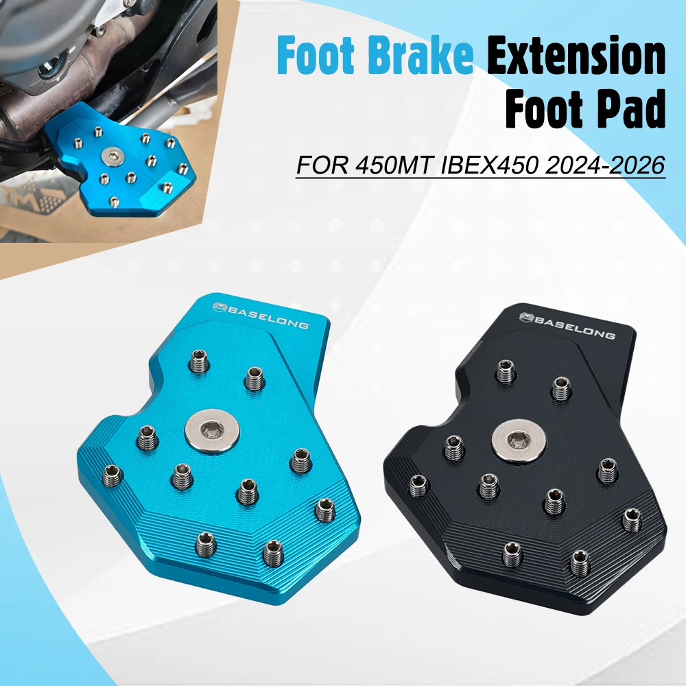 

2025 FOR CFMOTO 450MT 450 MT FOR CF MOTO Ibex 450 2024-2026 Motorcycle Accessories Rear Foot Brake Pedal Peg Pad Tip Extension