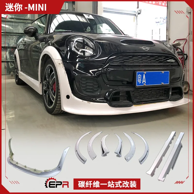 

Подходит для Mini F56 Cooper S, комплект с широким корпусом, модифицированный небольшой объемный JCW Rkdesign, передняя губа, боковая юбка, колесо, установка бровей