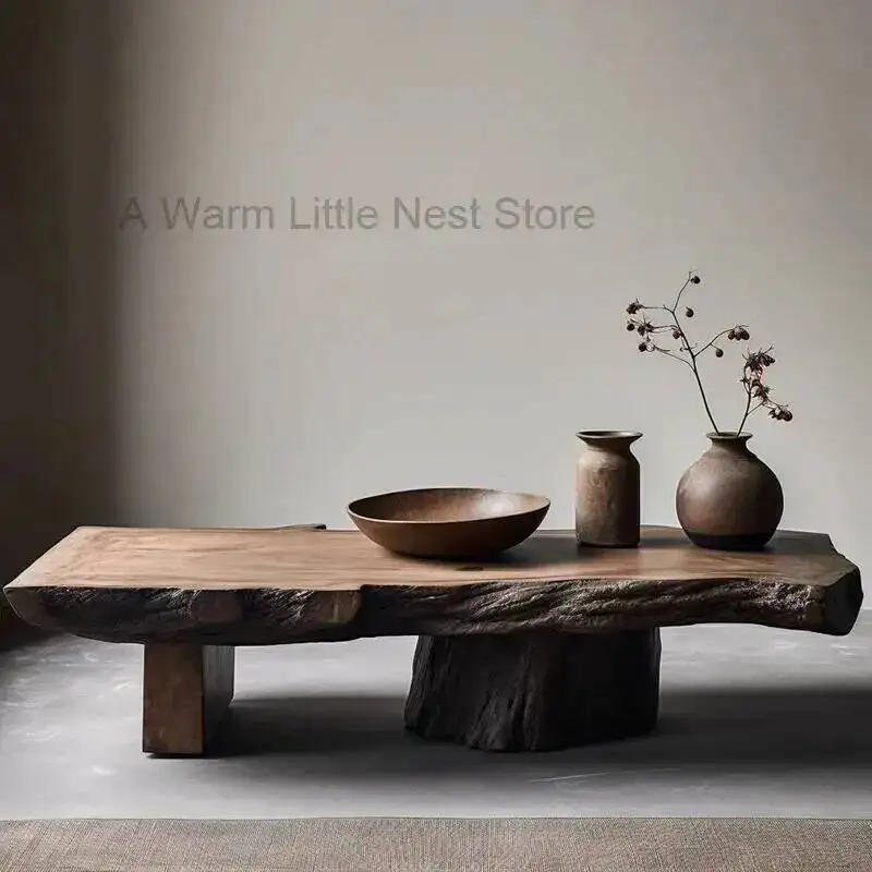 

Coffee Wood Table Antique Designer Modern Aesthetic Living Room Decoration Coffee Table Unique Service Meubles Home Furniture