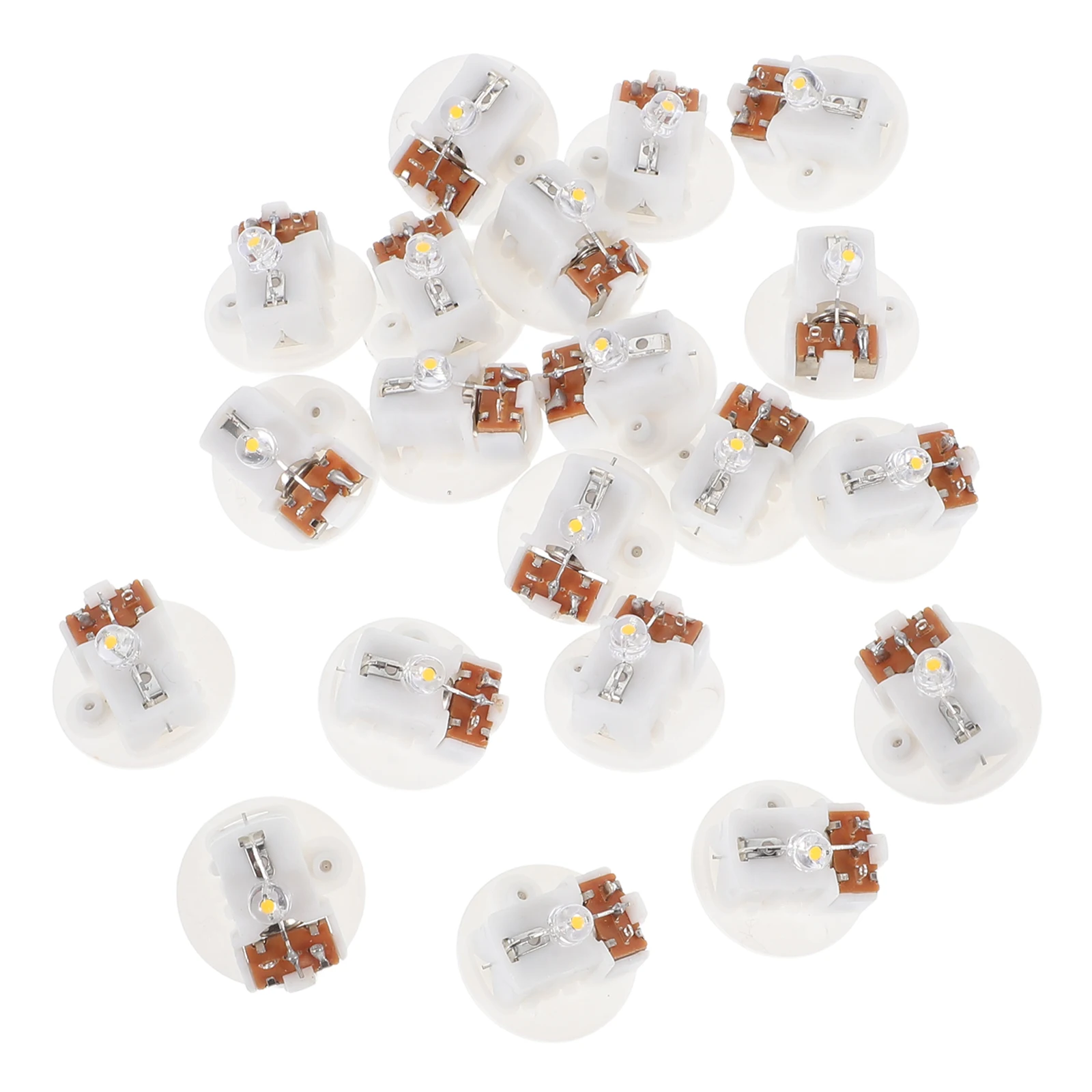 

20 Pcs Luminous Keychain Fob Bulb Light Keyring Accessories Yellow Handbag Child