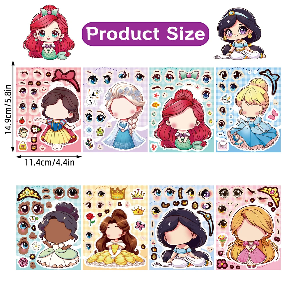 Рисунок 3 - 8/16 листов DIY принцесса Диснея