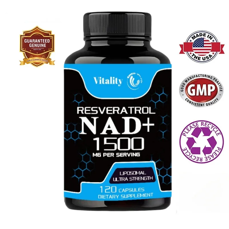 NAD Supplements, Supplements with Resveratrol + Vitamin B3, Nad Plus Boost Supplements - Supports Cellular Health