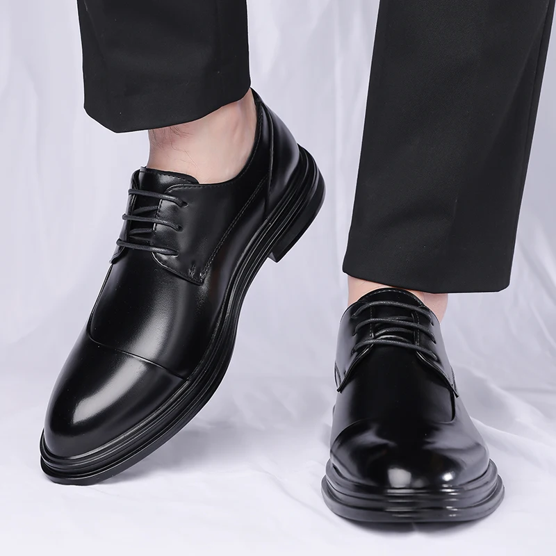 

Men's Formal Social Shoes,2025 Casual Business Pointed-toe Luxury Party Shoes, Men's Designer Shoes, Men's Leather Dress Shoes
