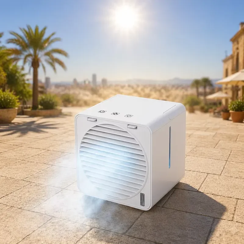 700ml Mini Air Cooler Portable USB Fan 4-7 Hours Cooling