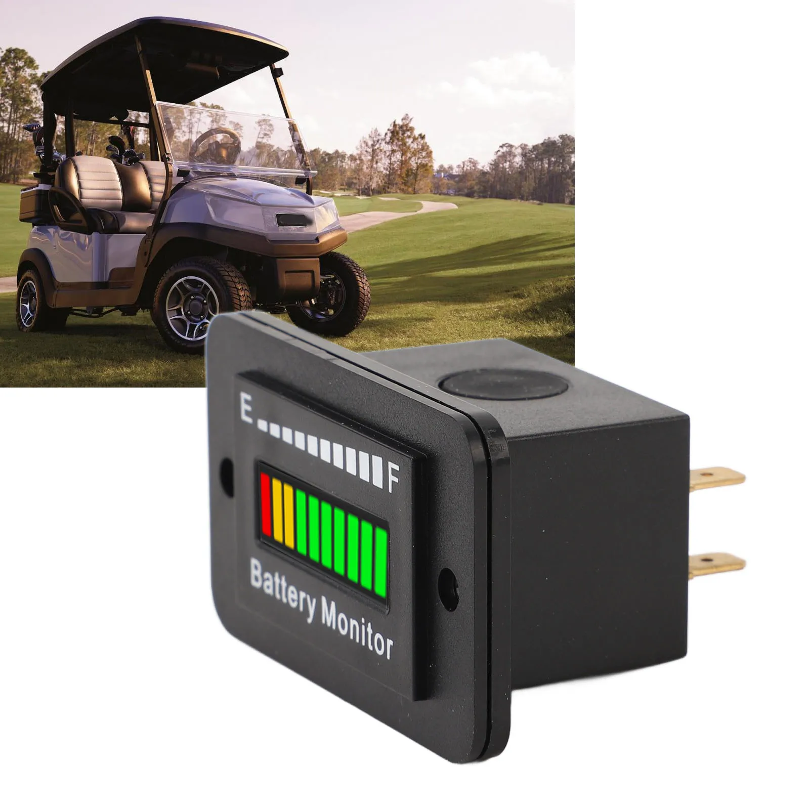 

12V 24V 48V 60V 72V LED Battery Monitor Meter Battery Fuel Gauge Indicator for Golf Cart Forklift Lawn Mower