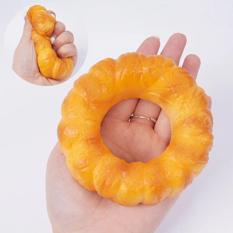 

Artificial Bread Donut Model PU 10cm Kitchen Scene Dessert Fake Bread Donut Scale Hanging Toys Simulation Decorations Home Decor