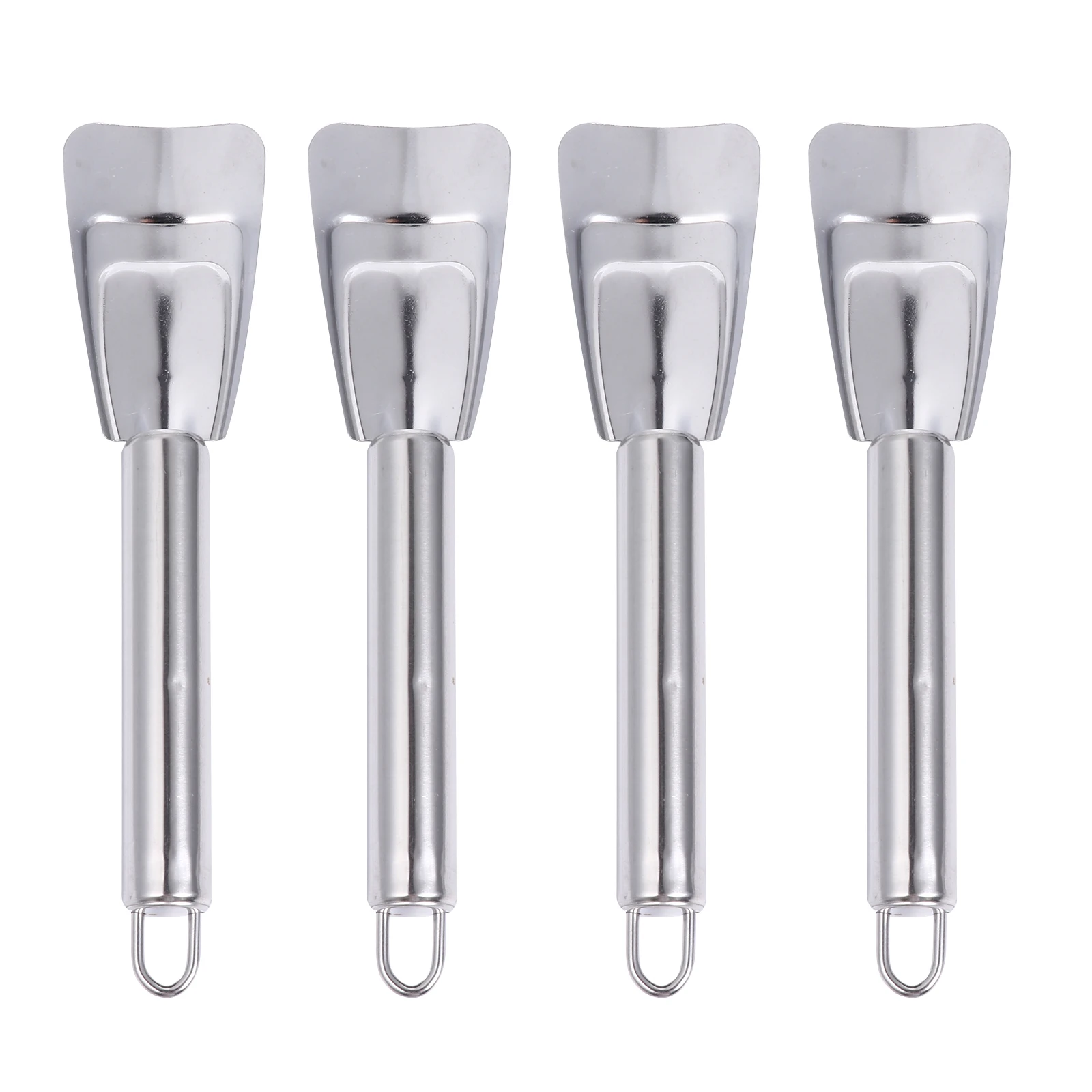 

4pcs Stainless Steel Deicing Shovel Ice Scoop for Freezer Refrigerator Snow Removal Tool Durability Safe Usage