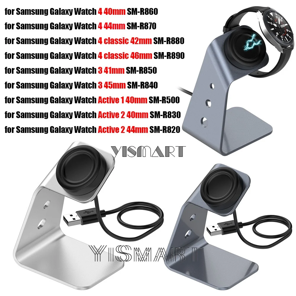 

Зарядное устройство-подставка для Samsung Galaxy Watch 3 4, Классический USB-кабель для зарядки, док-станция для Galaxy Watch Active 2, держатель-подставка