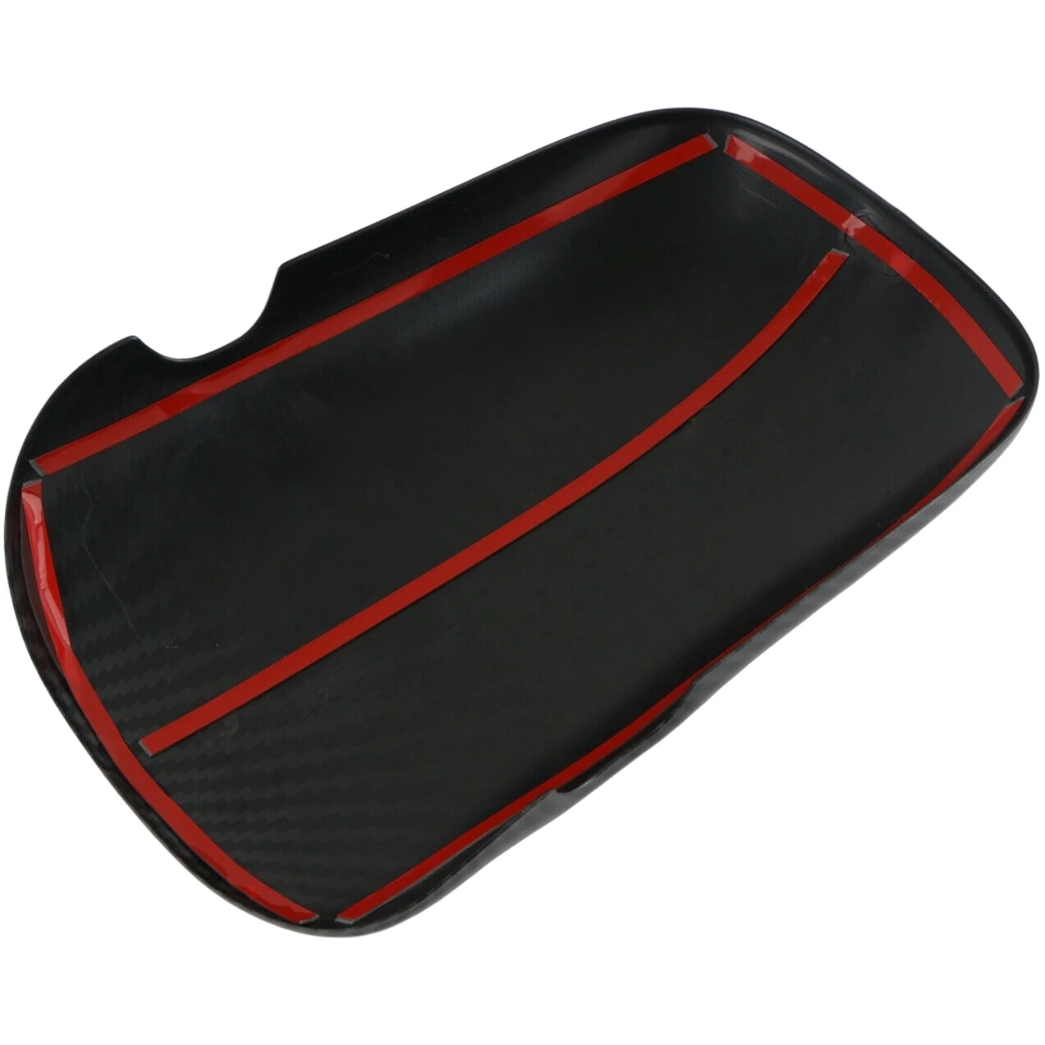 1Pc ABS Center Console Armrest Lid Box For Ford Mustang 2015-2024  Carbon Fiber Cover Interior Accessories Automobiles Parts