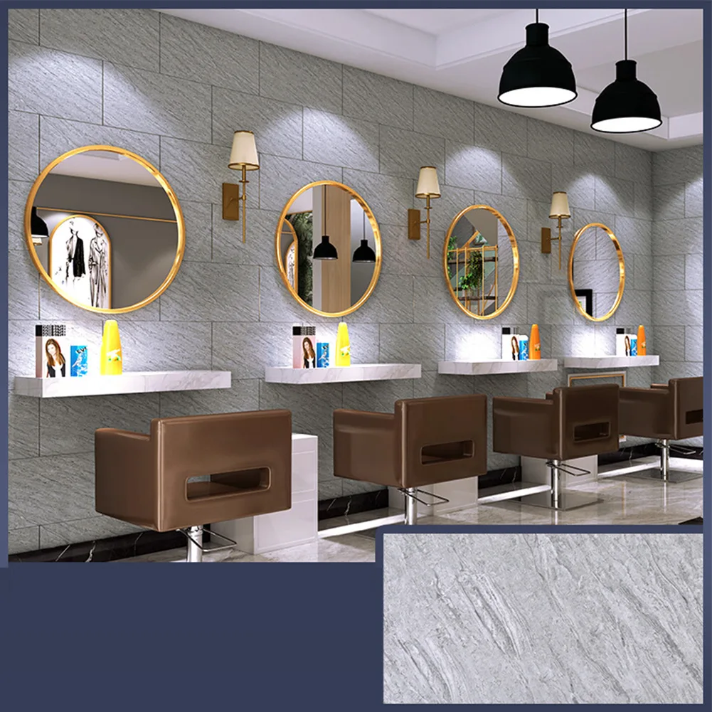 

Tile Stickers Wall Sticker Waterproof Backsplash DIY Flame Retardant Marble Tiles Sticker For Kitchen Bathroom