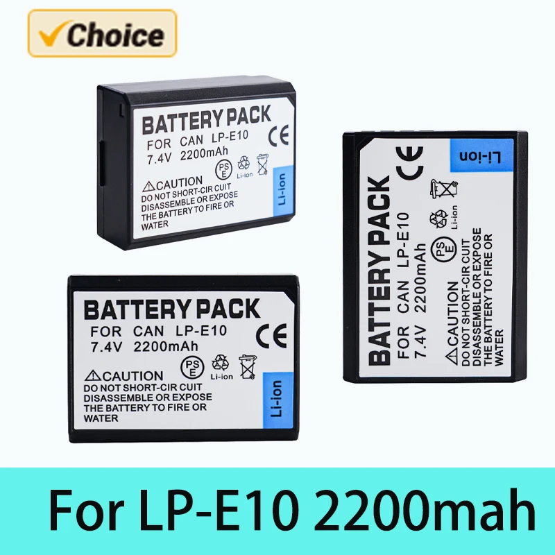 

LP-E10 LP E10 LPE10 Camera Battery Batteries for Canon EOS 1100D 1200D 1300D Rebel T3 T5 T6 KISS X50 X70 2000D 4000D