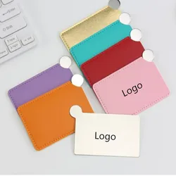 10pcs Portable Mini Stainless Steel Unbreakable Makeup Pocket Mirror Cosmetic Mirror Cute Hand Mirror Customize Logo Gift