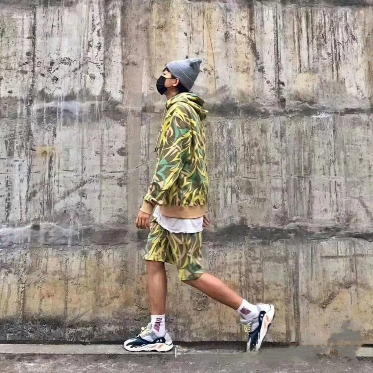 

C Series een Thorns Street Sle Casual orts for Couples Summer Print Loose Fit Straight Leg Pants Youth Faion Trend