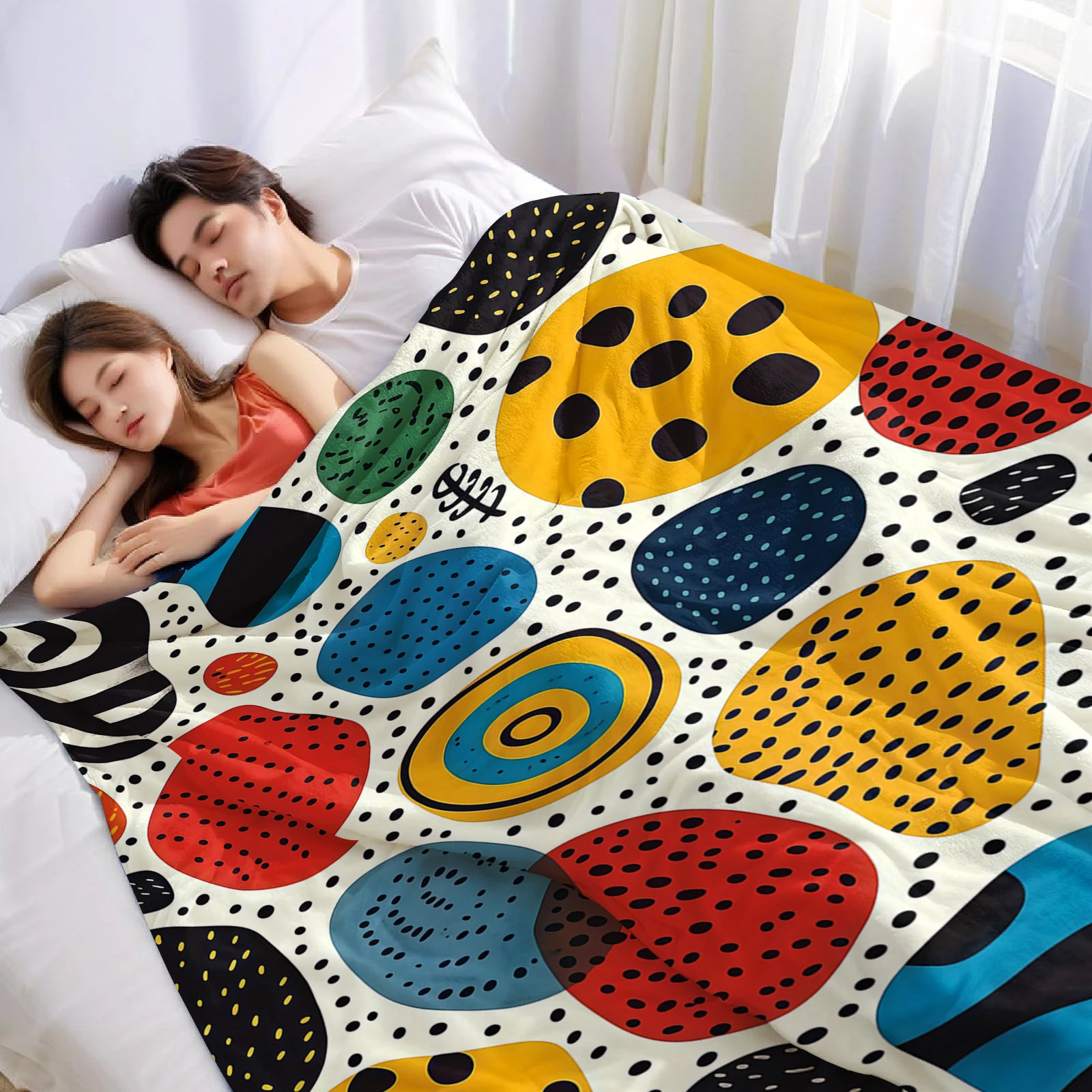Doodle Spot Lightweight Microf - Christmas Throw Blanket ulasan dan harga