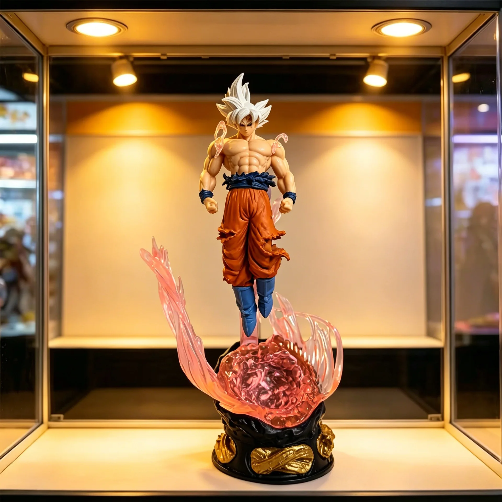 Figurine authentique de guerrier d'anime japonais en PVC et ABS, petite taille, ornement de bureau, modèle de décoration de table à domicile, statue de collection pour adulte