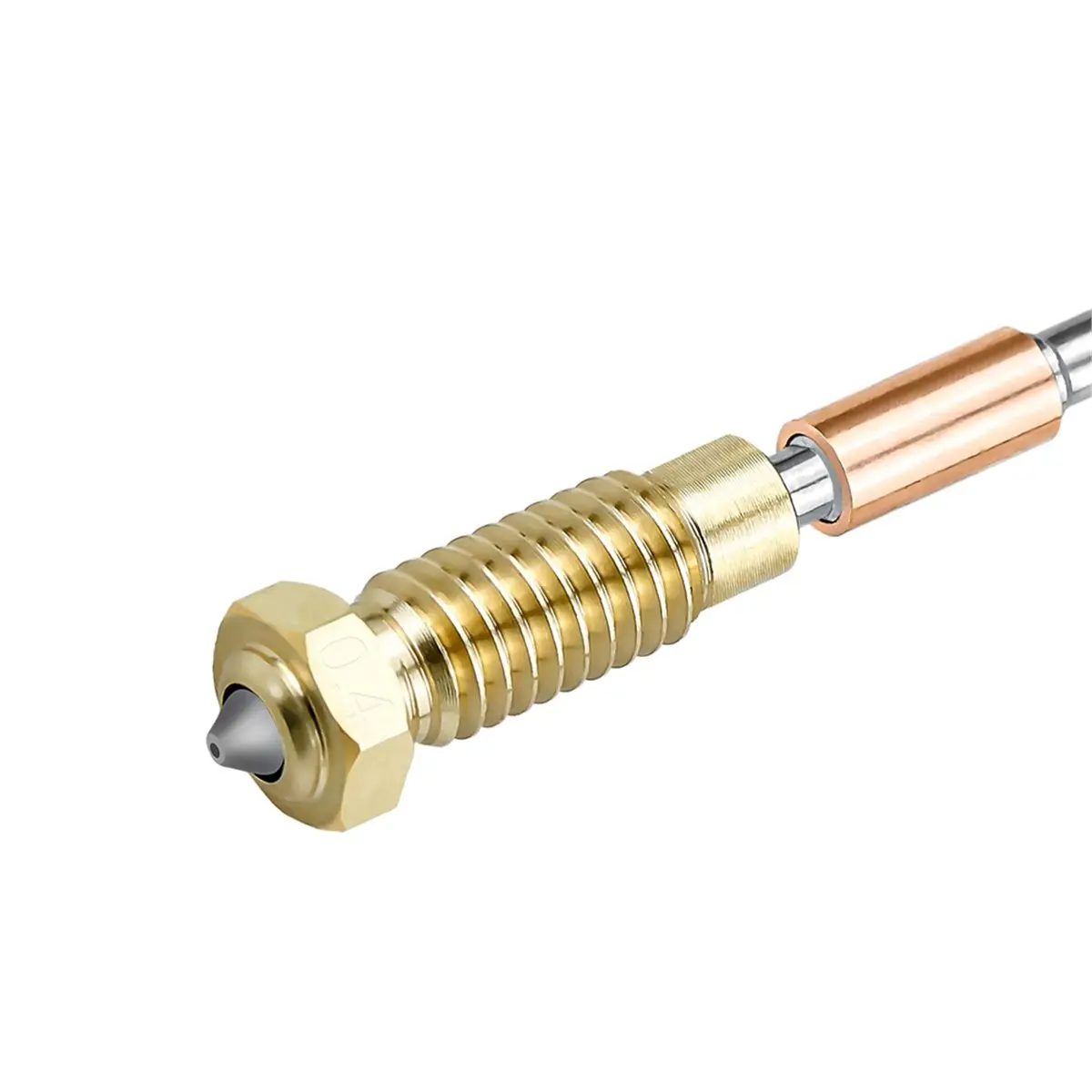 2PCS Hardened Steel Nozzle 0.4 mm for Prusa MK4 Nextruder, High- All-Metal Filament Guide