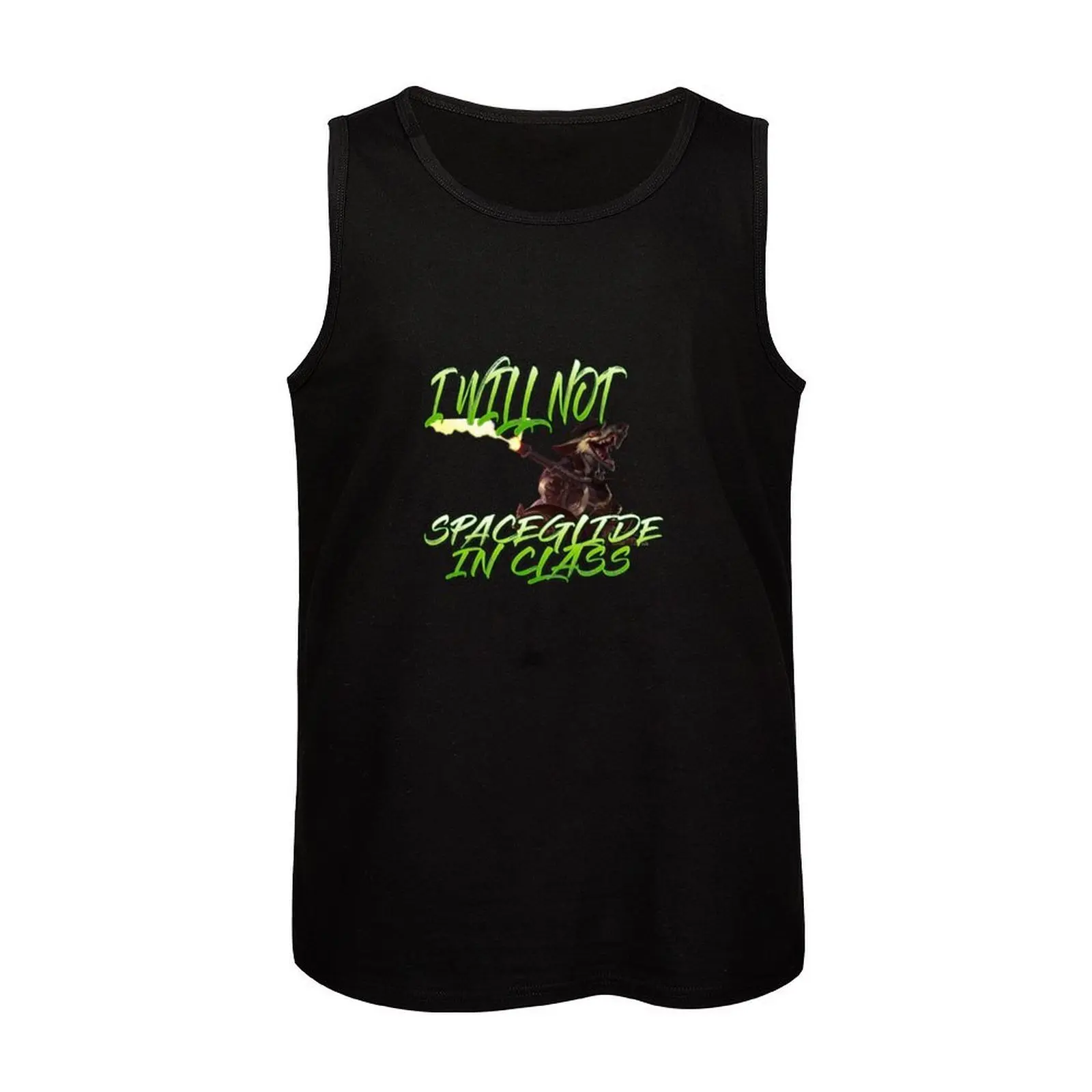 لن أستطيع الإنزلاق الفضائي في فئة Twitch Tank Top، قمصان لطيفة للرجال بدون أكمام في صالة الألعاب الرياضية #4