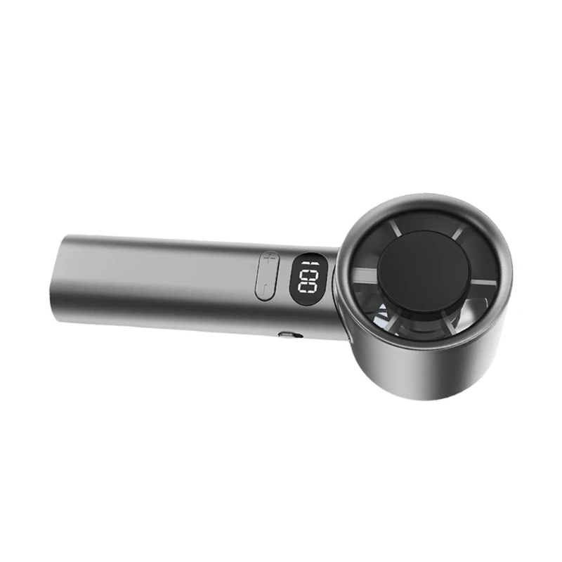 Quạt cầm tay Quạt làm mát động có thể sạc lại Quạt bỏ túi nhỏ Quạt USB tốc độ vô cấp Màn hình kỹ thuật số cho văn phòng