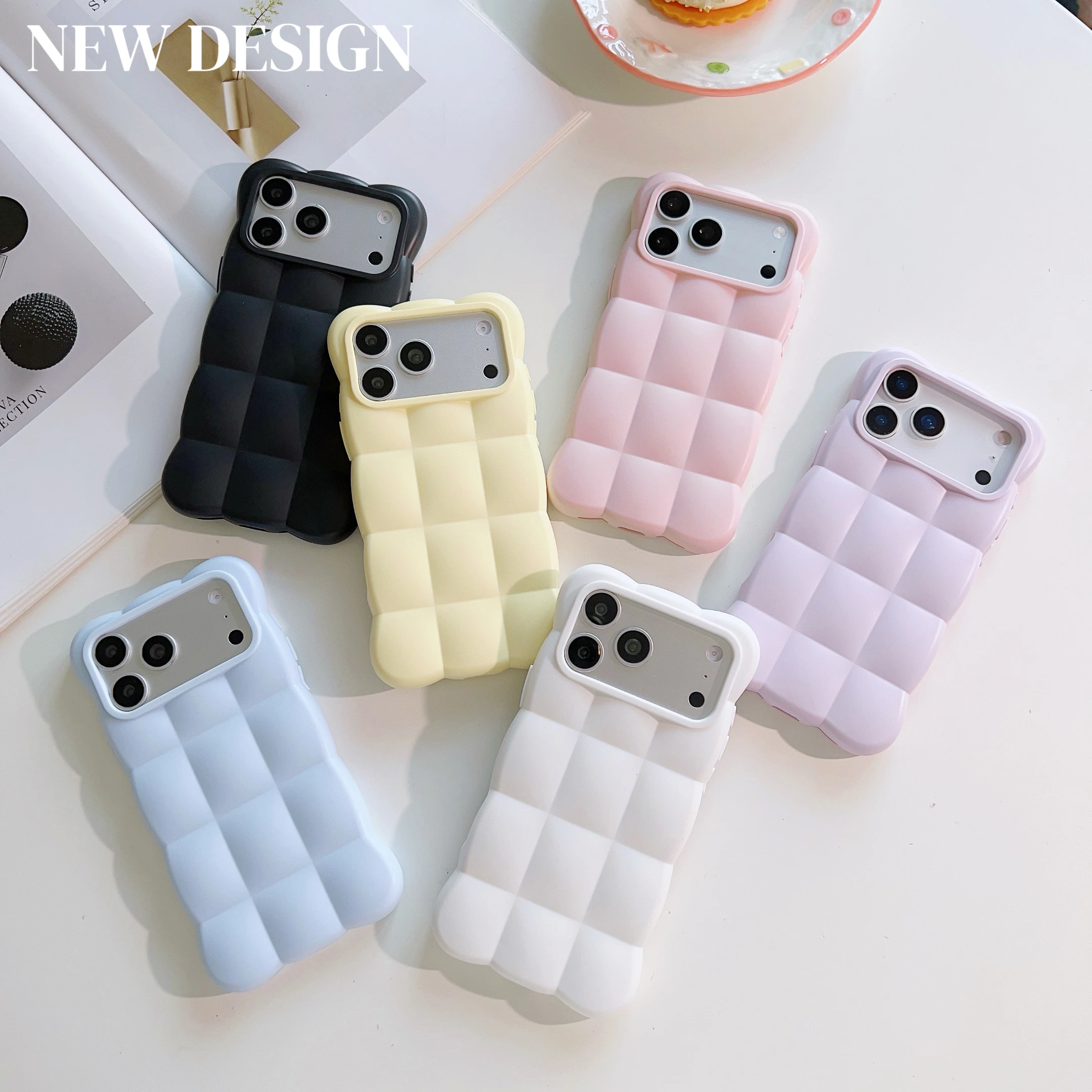 Premium Cartoon Cloud Shaped Case For iPhone 18 17 16 15 14 13 Pro Max Full Button Coverage Shockproof Skin Feel Silicone Cover