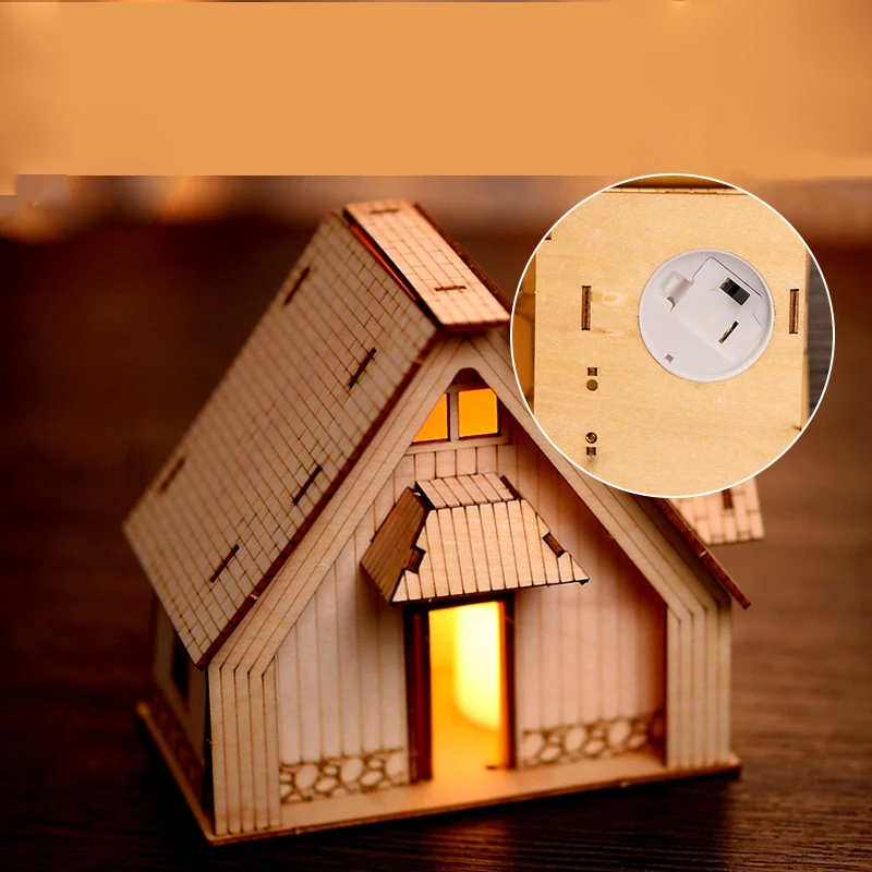 1:50 Schaal Miniatuur Gebouw Geprefabriceerd Huis Houten Cabine Diy Assemblage Model Kit Houten Constructeur Architectuur Materiaal