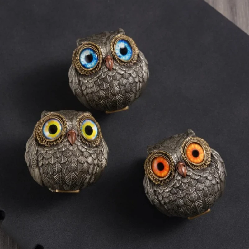 

Owl Resin Handicrafts Simple Household Creative Small Ornaments Courtyard and Garden Decoration Cute Handmade Desktop Ornaments
