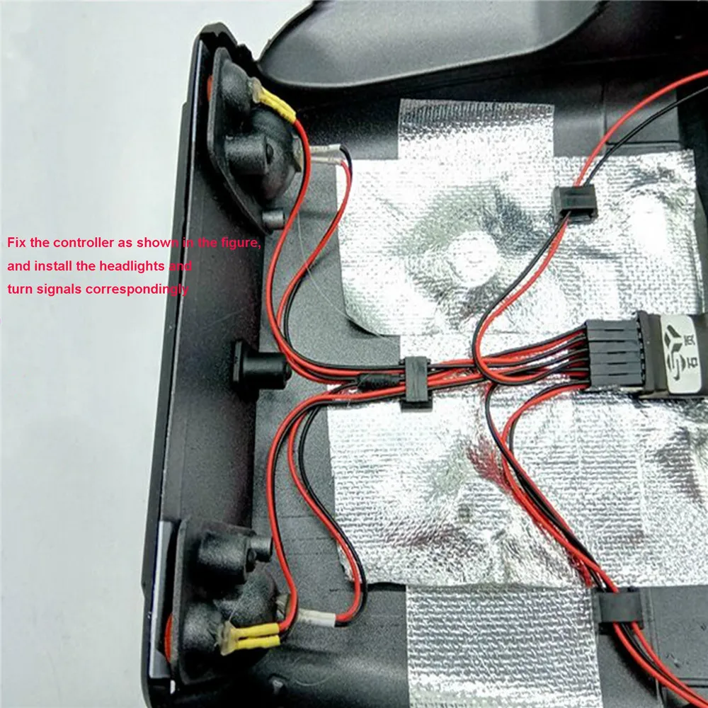 إضاءة مقاومة للماء الربط أضواء لتقوم بها بنفسك تعديل أطقم ل MST CFX-W JP1 1/8 مقياس محاكاة تسلق RC سيارة قذيفة ترقية أجزاء #5