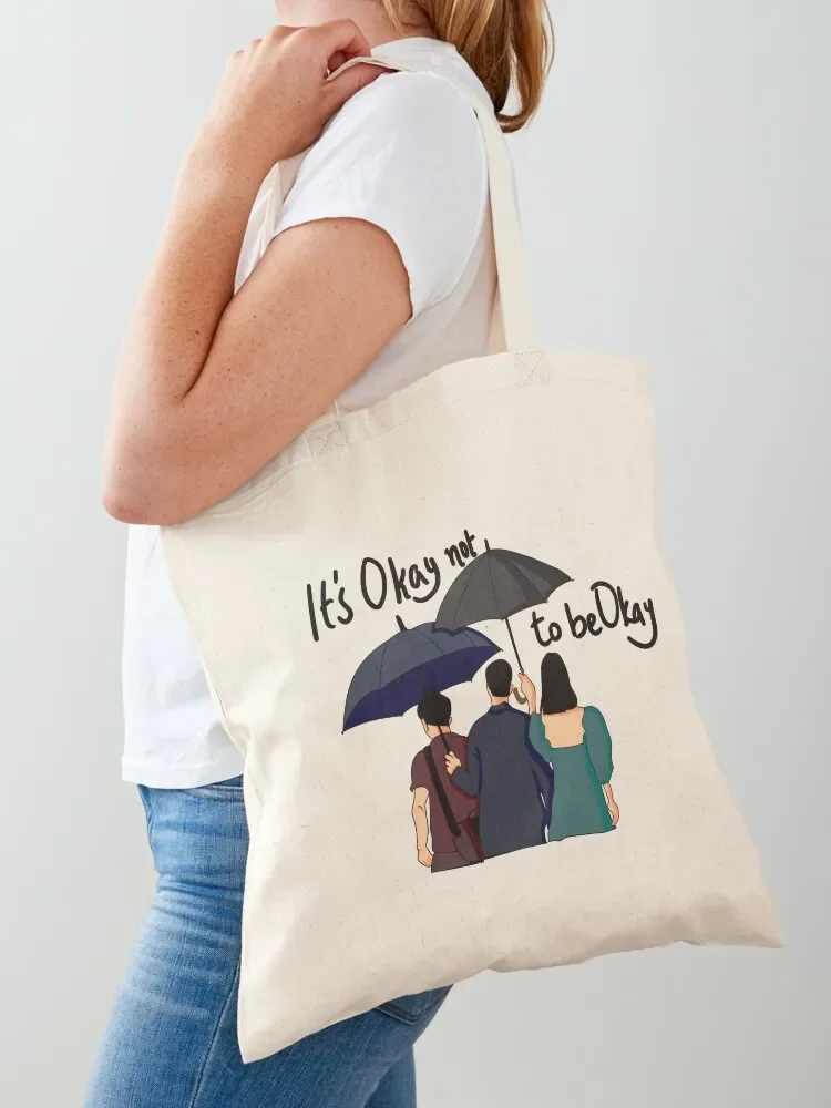 

It's okay not to be okay - by Mawvvii Tote Bag shopper bag women reusable shopping bags tote bags aesthetic Cloth bag