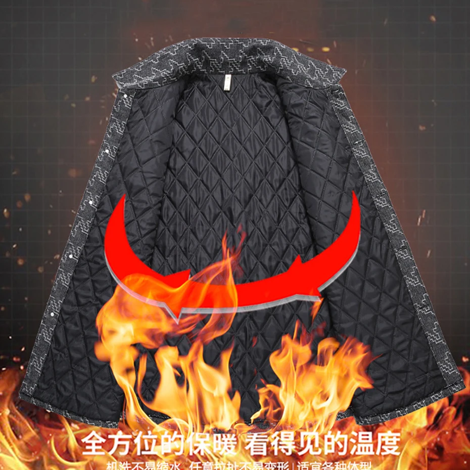 Winter Thick Jackets Men 10XL 11XL Plus Szie Jacket Coat Vintage Button Jacket Male Cargo Coat Big Size 10XL