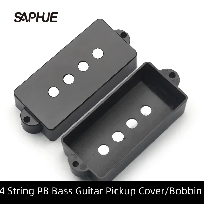 20Pcs Openned pickup case Closed Type 4 String PB Bass Guitar Pickup Cover And guitar pickup Bobbin Black