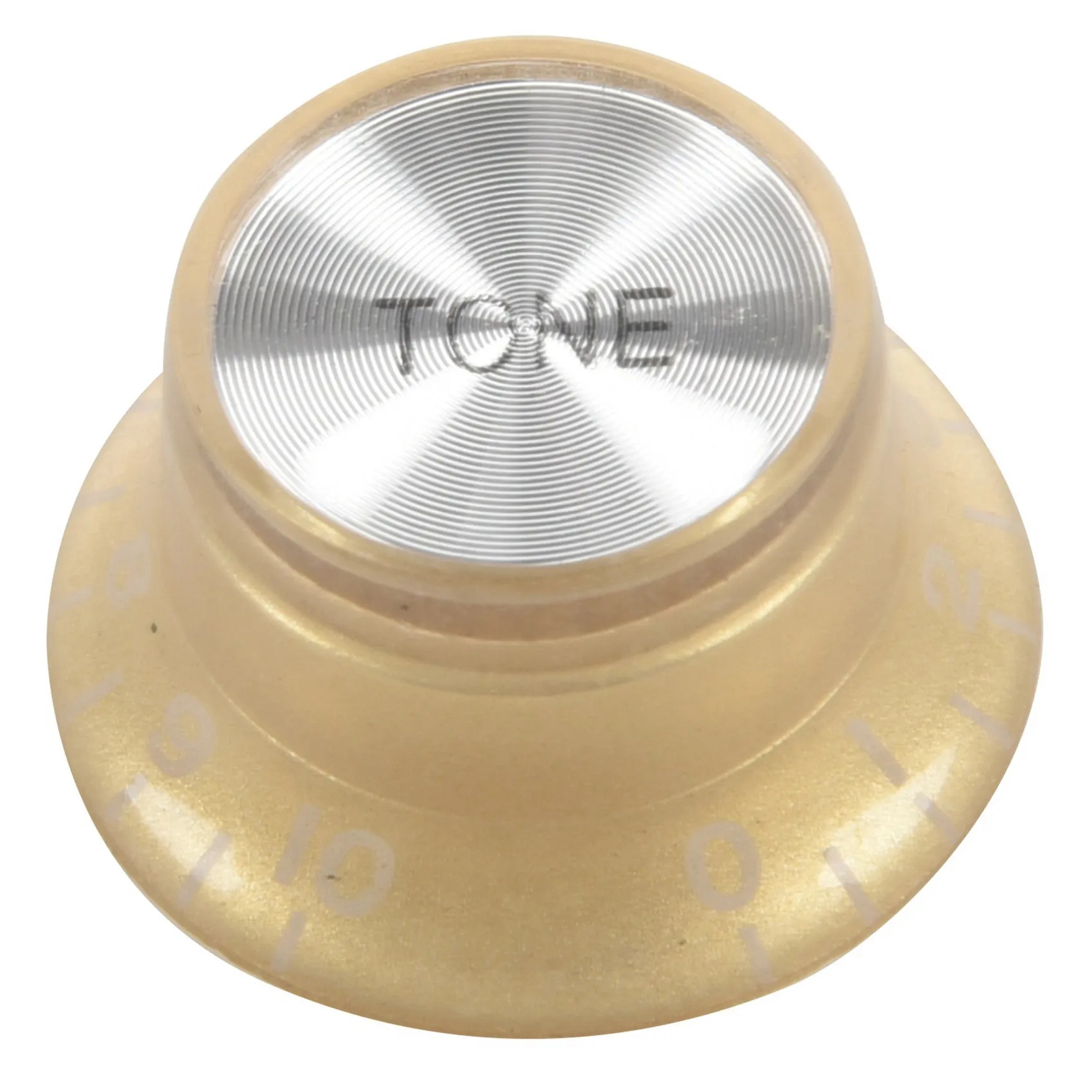NALFI-8X Juego de perilla de sombrero de copa dorada para Gibson para Les Paul Botón de lámina de oro