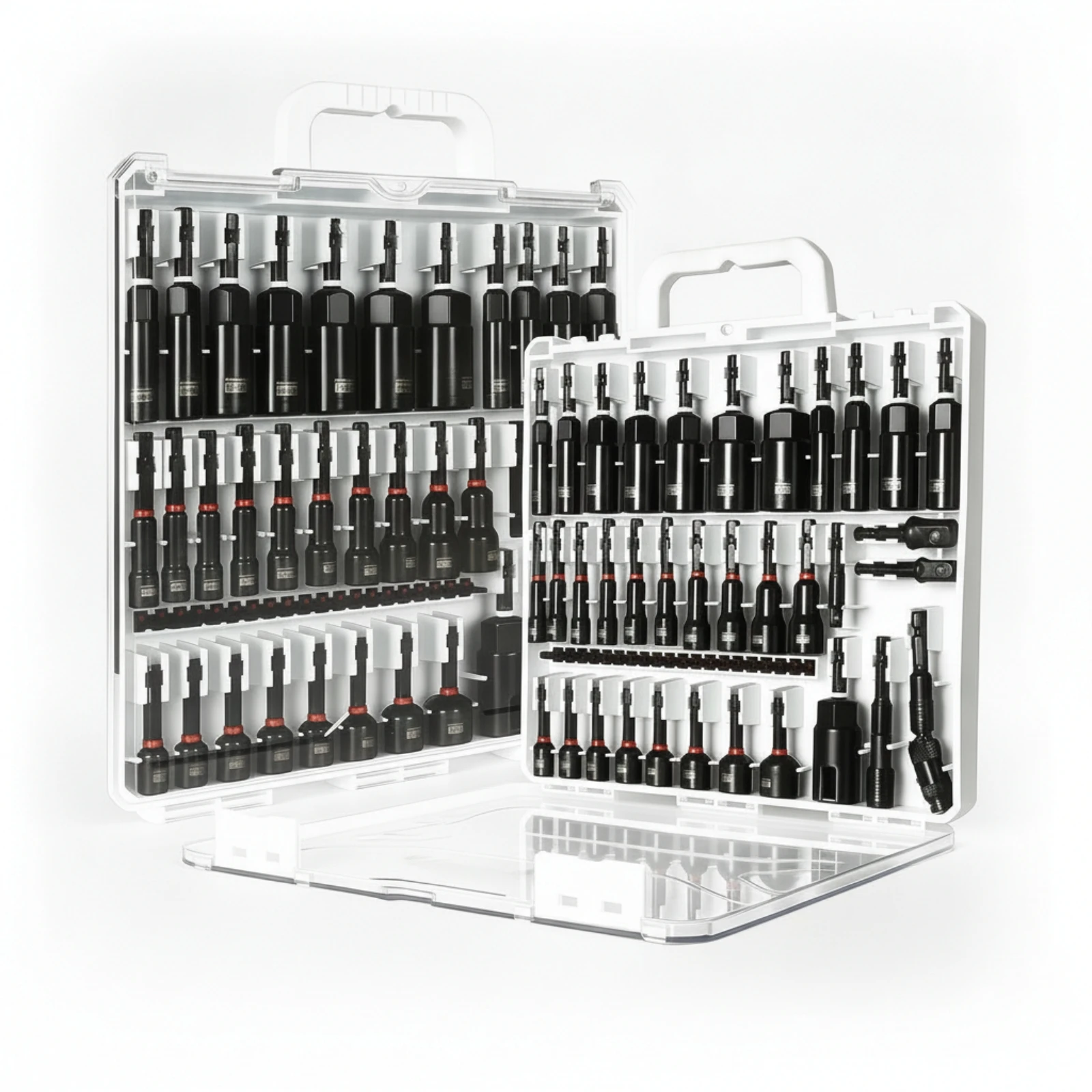 Socket and Nut Driver Set Color-Coded Attractive Nut Driver Set Attractive Socket Kit Deep Tools Organized for Mechanics, Garage