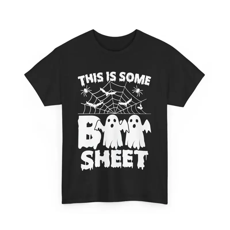 Halloween Ghosts Boo Sheet Creepy Costume Cotton T Shirt