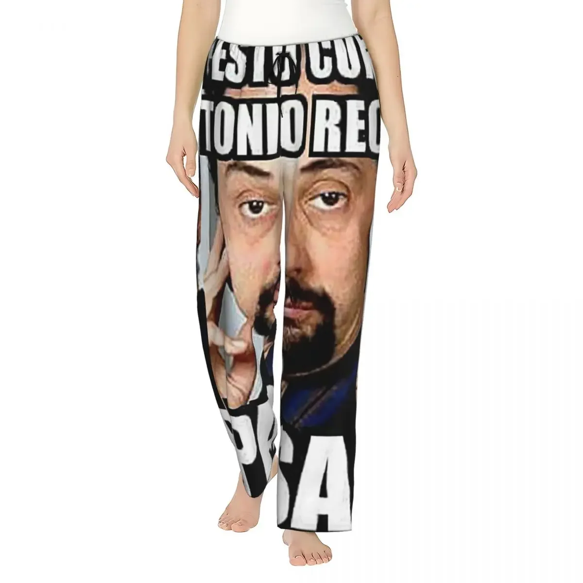 

Custom Antonio Recio Women Pajama Pants Lounge Sleep Sleepwear Bottoms with Pockets