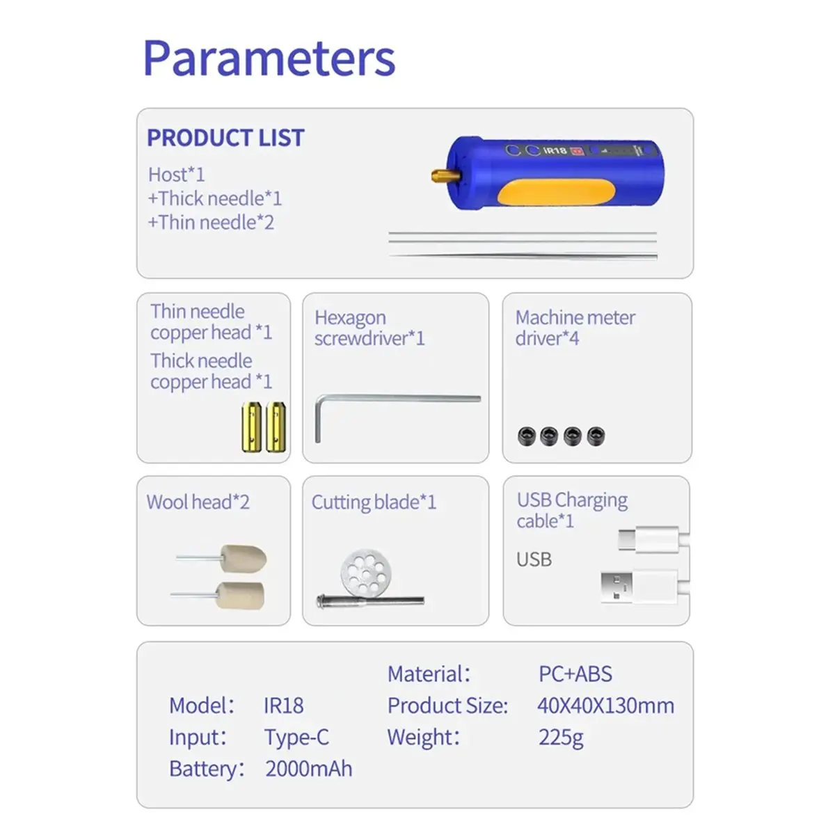 A86G NEW IR18 Electric Glue Remover Suitable for Mobile Phone and Computer Repair Dust Removal and Glue Removal Pen Repair Tool