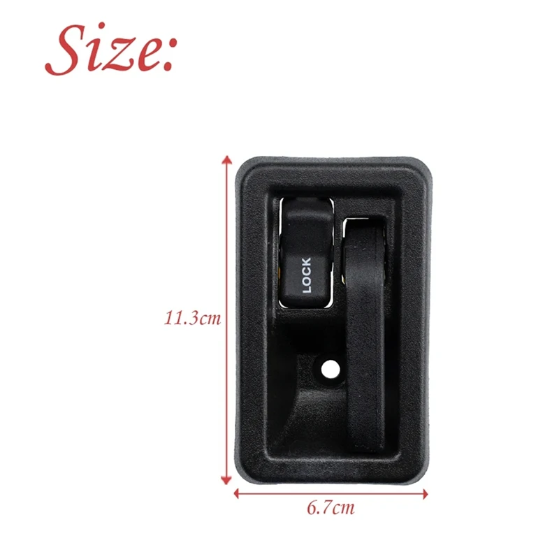 Super Sale 1 Set Car Interior&Exterior Door Handle Left and Right Side for Jeep Wrangler 87-06 Jeep CJ 76-86 55176477AB 55176383