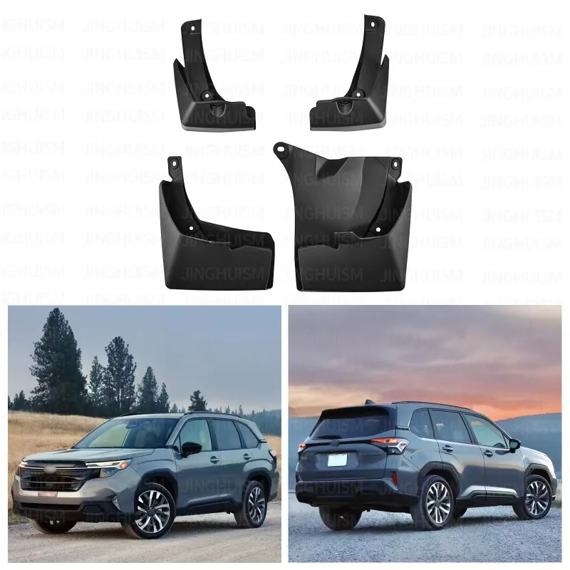 For Subaru Forester 2025 Mudguards Fenders Black ABS Auto Tire Protection Vehicle Exterior Styling Accessory Car Accessories