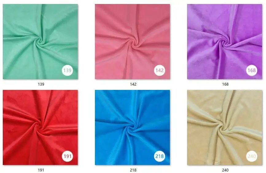 1,5mm Super Weichem Plüsch Stoff Dicke Kristall Super Weiche Flanell Plüsch Spielzeug Handmade Diy Stoff 45x50cm – Detail 10