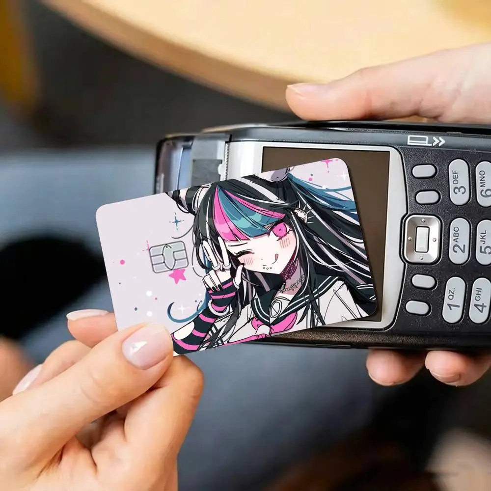 Anime Danganronpa Ibuki M-Mioda  Credit Card HD Stickers Small Chip Waterproof Sticker Game Card Decal Gift