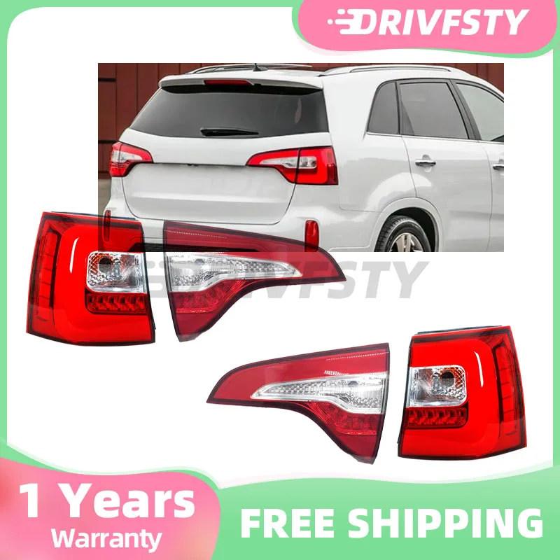 

Car Inner Outer Rear Side Tail Light Brake Light Taillight LED Stop Rear Tail Reverse Lamp for Kia Sorento 2013 2014 2015