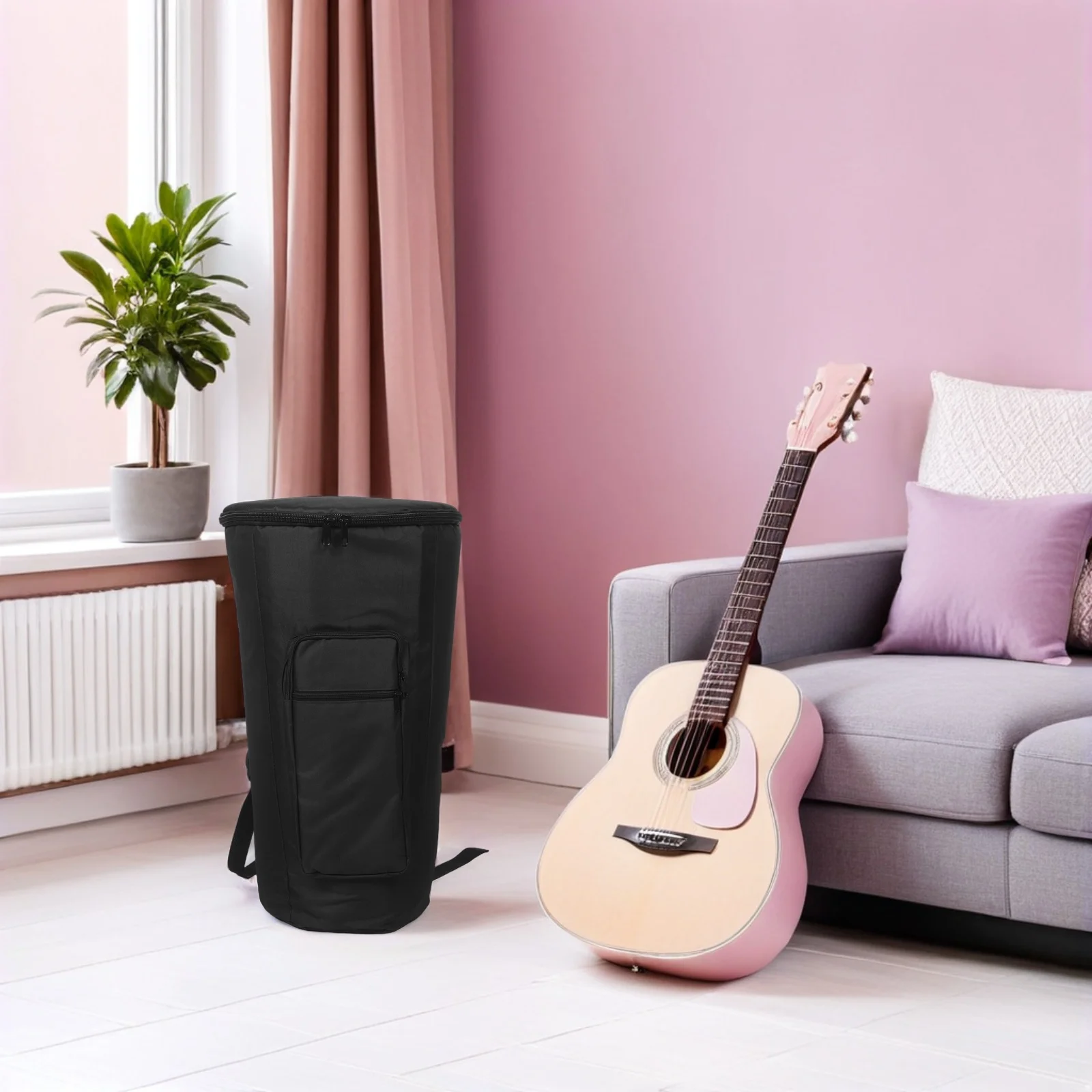 

12 Inch African Drum Bag Waterproof Padded Backpack Case For Djembe Hand Drum Travel Storage Durable Instrument Carry Case