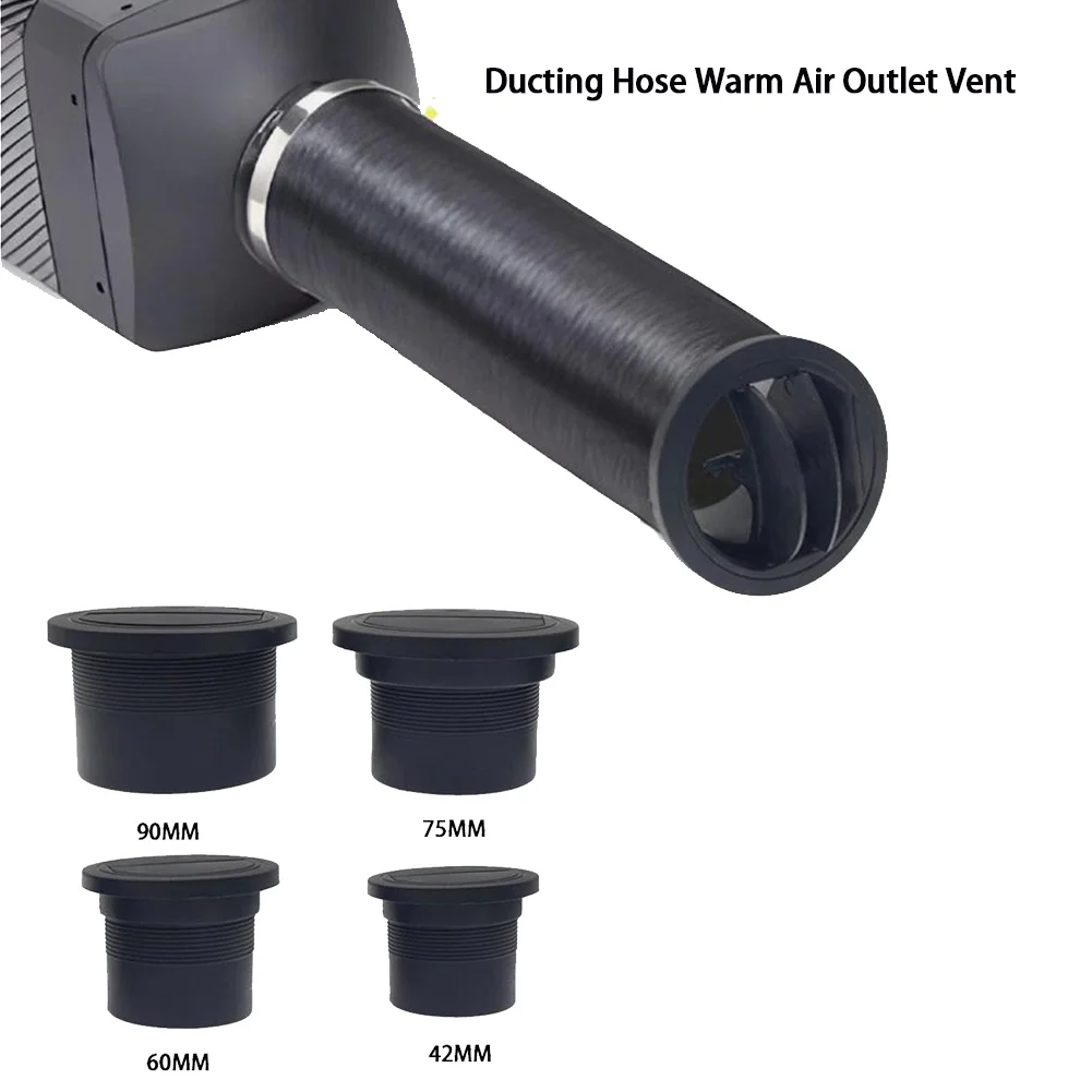 1 tubo a T per riscaldatore, condotto per tubo flessibile, uscita aria calda, 42/60/75/90 mm, per Webasto, per riscaldatore da parcheggio diesel Ebers