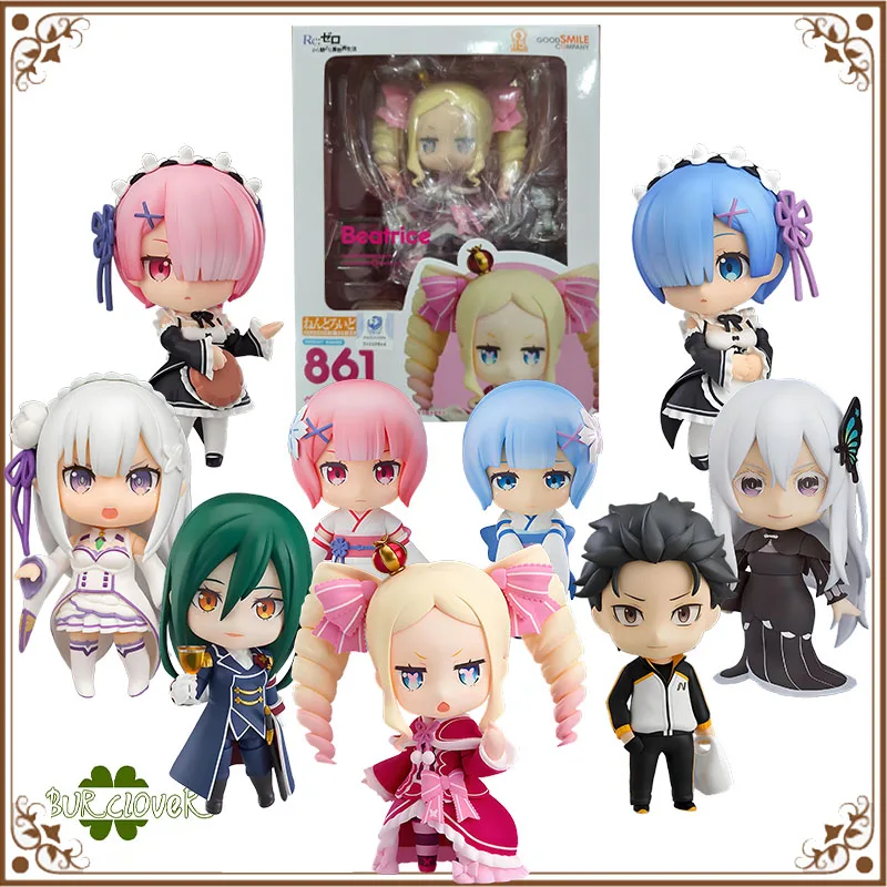 

GSC подлинная оригинальная экшн-фигурка RE0 NENDOROID REM EMILIA, игрушки для мальчиков/девочек/детей/Рождественский подарок