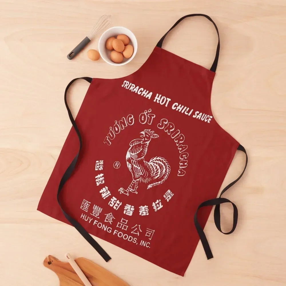 

Hot Spicy Sriracha Label Apron kitchen and home kitchen woman Apron